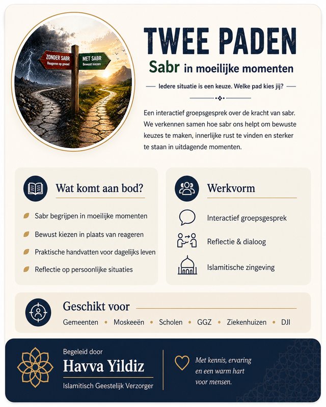 Groepsgesprek: Sabr in Moeilijke Momenten