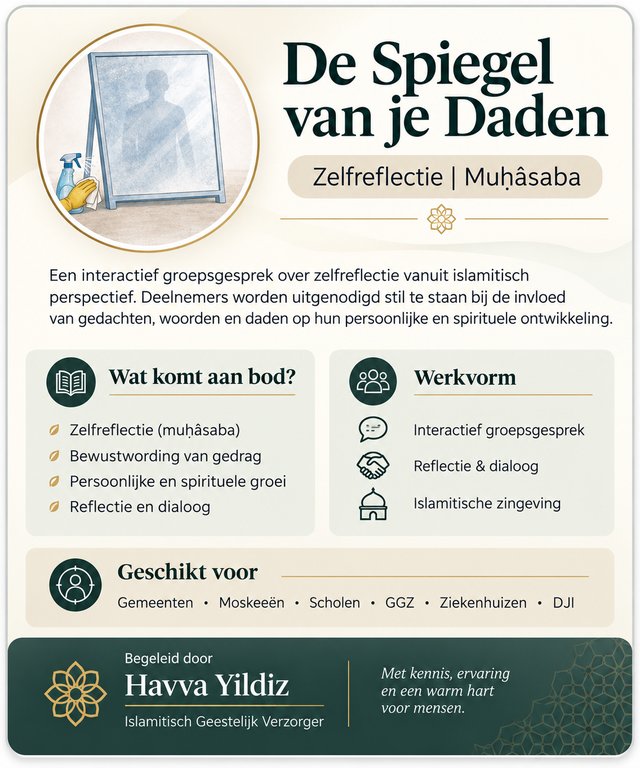Groepsgesprek: Spiegel aan je Daden, Zelfreflectie (Muhasaba)